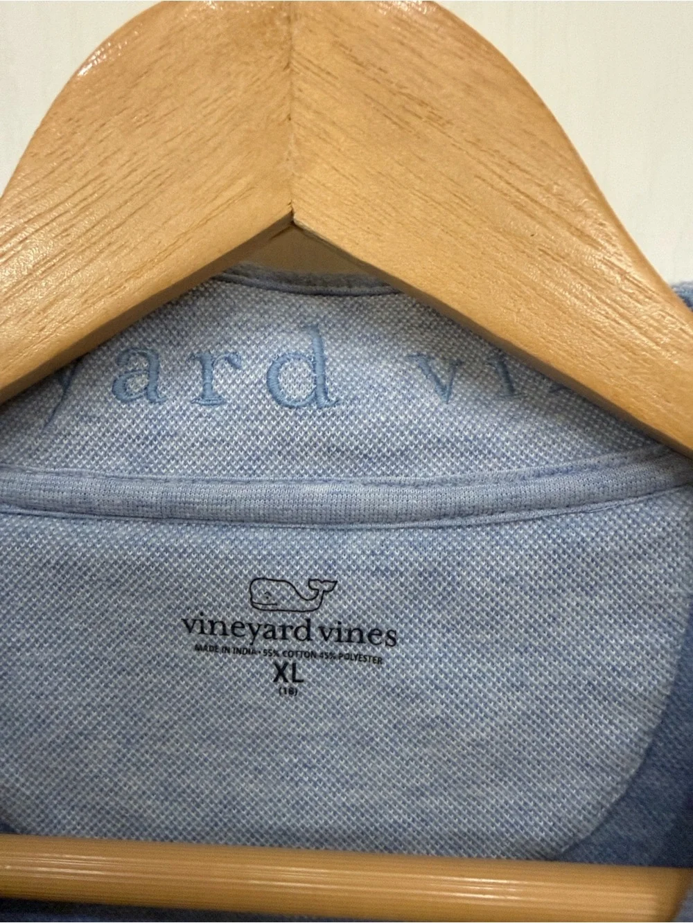 Vineyard Vines  Light Blue Anchor Half-Zip Pullover